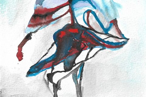 The Dancer. Gouache on paper 15 x 21 cm. The Dancer. Gouache on paper 15 x 21 cm.