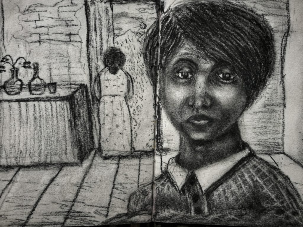 Self Portrait with Mother
