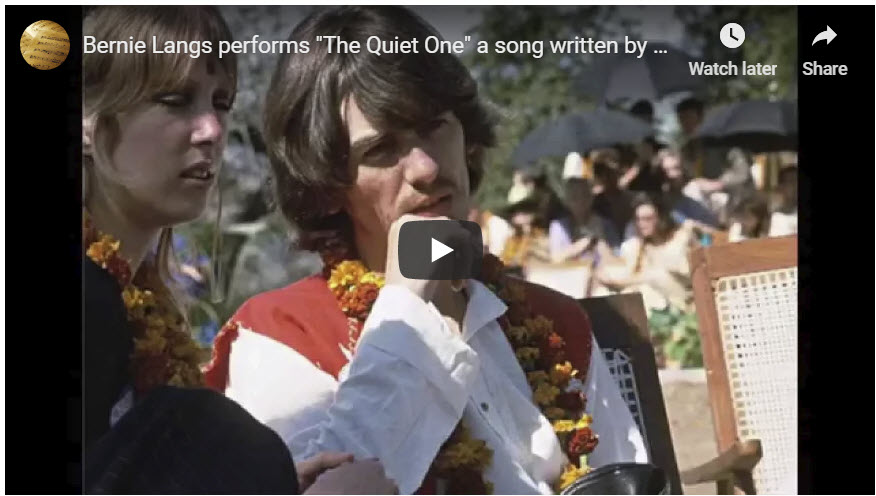“The Quiet One”: Song by C. Kendrick & Bernie Langs; Recording & Video, Bernie Langs