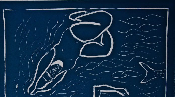 Everybody Swims/Lino Cut