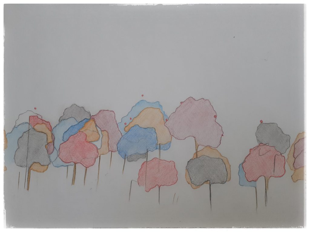 . i been drawing trees .