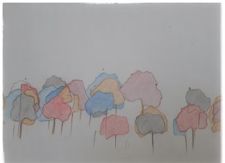 . i been drawing trees .