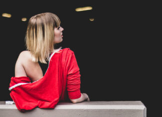 new poems and a red dress