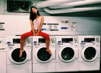 pinned under a washing machine (spin cycle)