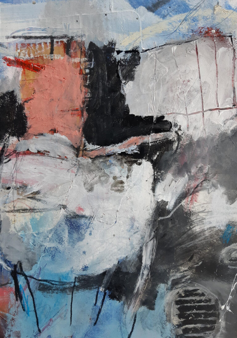mixed media on paper, 26,5 x 38,4 cm, 2021