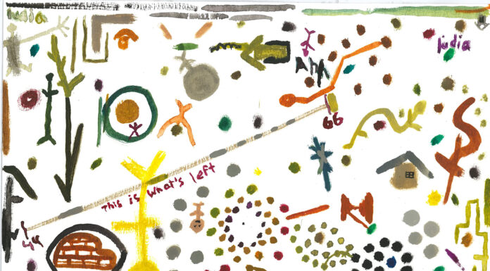 Empty White Spaces on Top of a Village