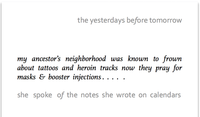 the yesterdays before tomorrow