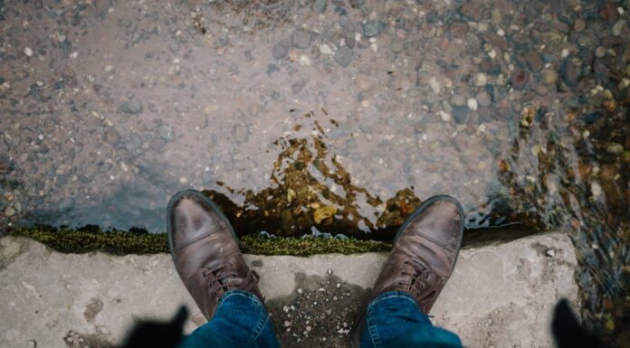 The Whole Day Went Dark pair of brown leather oxford dress shoes