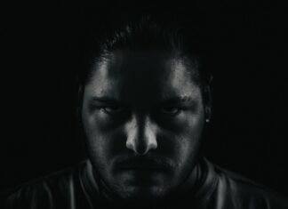 Don’t Wake Daddy grayscale portrait photo of man