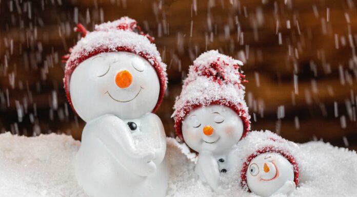 Snowmen snowman with red and white hat