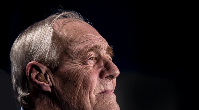 THE OLD PICTURE OF GRAMPY side view of man's face