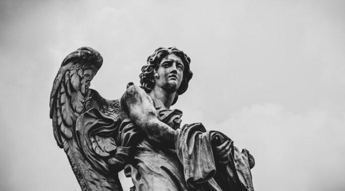 POSTCARD FROM MY SICKNESS #1 grayscale photo of woman statue