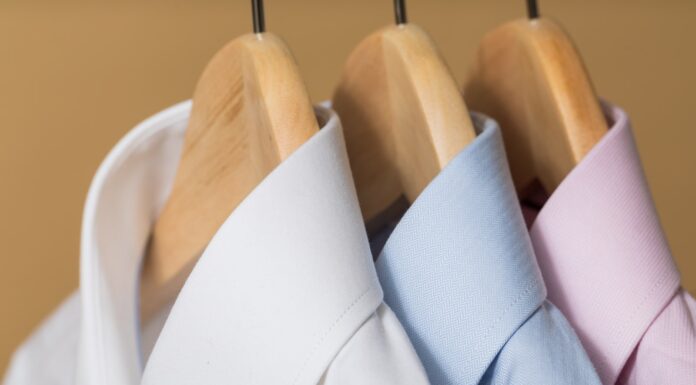 Lost in a Small Closet white and purple button up shirt