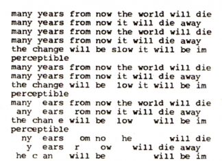 many years from now the world will die