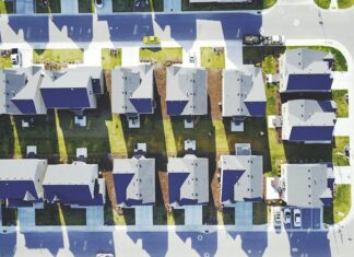 The Cleaver days aerial photography houses