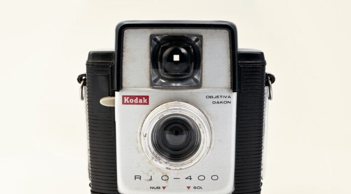 My Lies Small gray and black Kodak camara