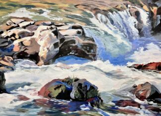 I hang around rivers and paint what I perceive to remember how I felt.