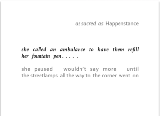 as sacred as Happenstance