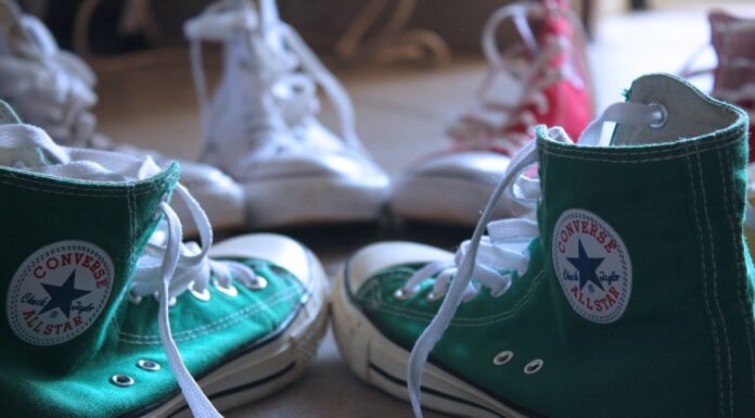 i remember the last time closeup photo of green Converse high-top sneakers