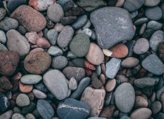 A poet bequeaths a poem multicolored rock lot