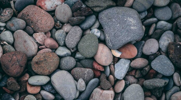 A poet bequeaths a poem multicolored rock lot