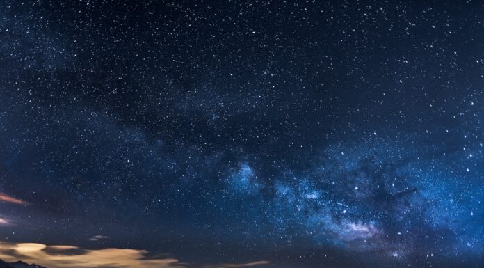 my mountains with trees under white star at night
