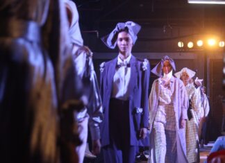 best forum poetry group of women wearing dresses in a fashion show