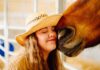 1969, with Music & a Horse woman's face next to horse