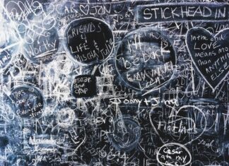 Mad Skills white text on black board