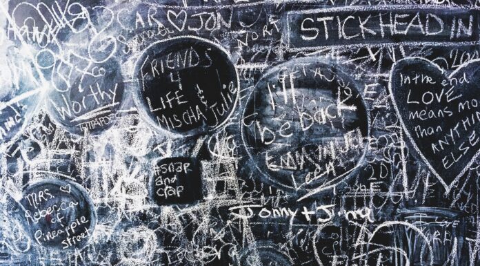 Mad Skills white text on black board