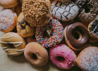 Donuts assorted flavor donuts