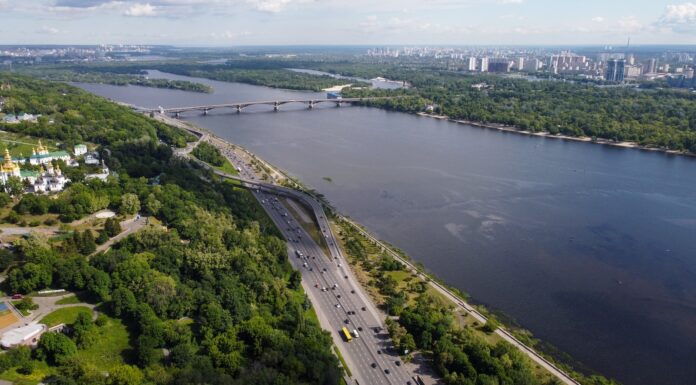Detroit River aerial view of green trees near body of water during daytime