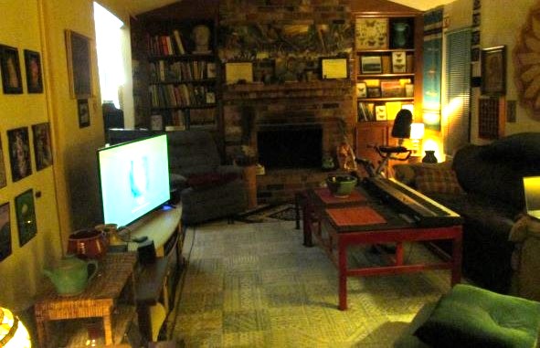 She looked around my place