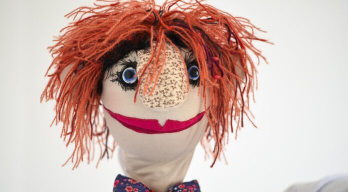 None of My Business closeup photo of puppet