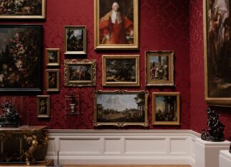 ssri’s at the Musee assorted picture frames on wall