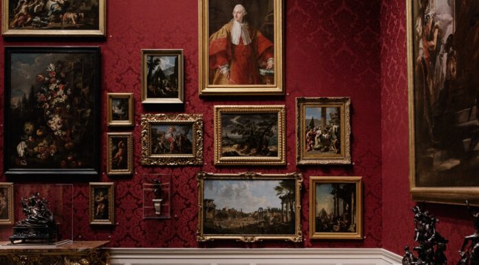 ssri’s at the Musee assorted picture frames on wall