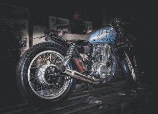 He recognized me by my walk blue and black standard motorcycle