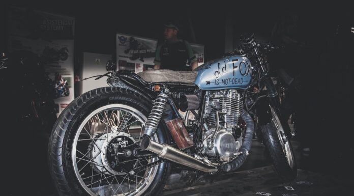 He recognized me by my walk blue and black standard motorcycle