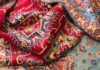 a poem masquerades as a persian carpet multicolored textile