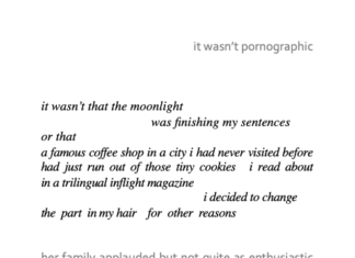 it wasn’t pornographic