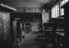 Two Requests a black and white photo of a classroom