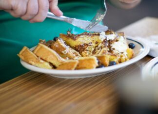 BREAKFAST ALFRESCO a plate of food