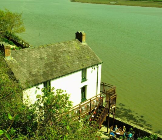 Dylan Thomas’ Boathouse and Writing Hut at Laugharne, Wales