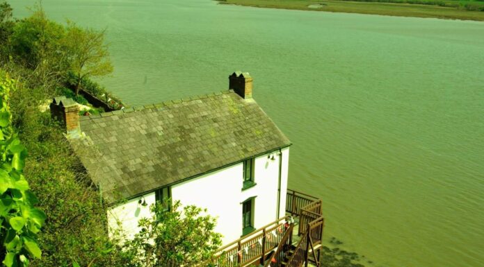 Dylan Thomas’ Boathouse and Writing Hut at Laugharne, Wales
