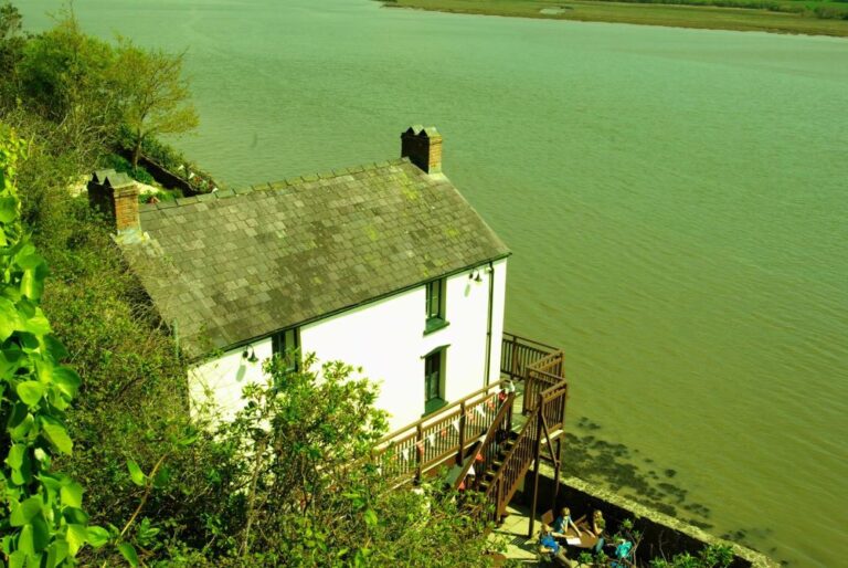 Dylan Thomas’ Boathouse and Writing Hut at Laugharne, Wales