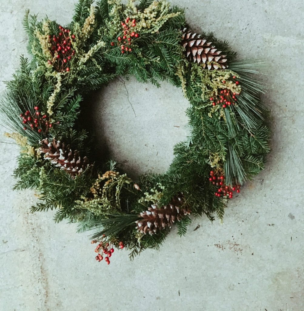 Laying That Christmas Wreath