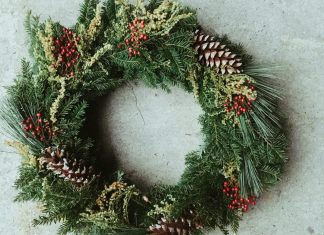 Laying That Christmas Wreath