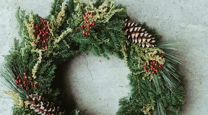 Laying That Christmas Wreath