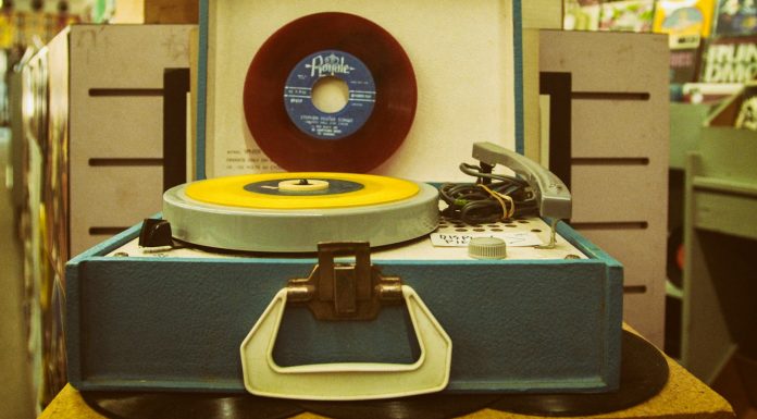 Forty-Fives open turntable