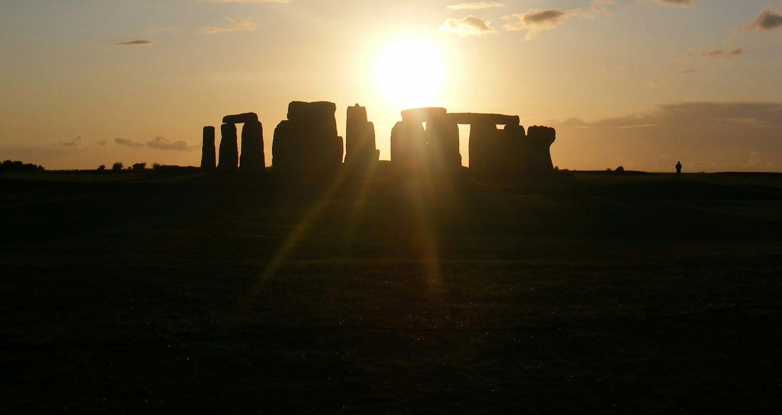 silhouette photography of Stone Hinge during golden hour